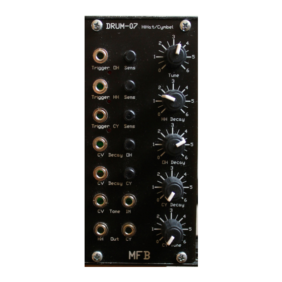 MFB DRUM-07 Operating Manual