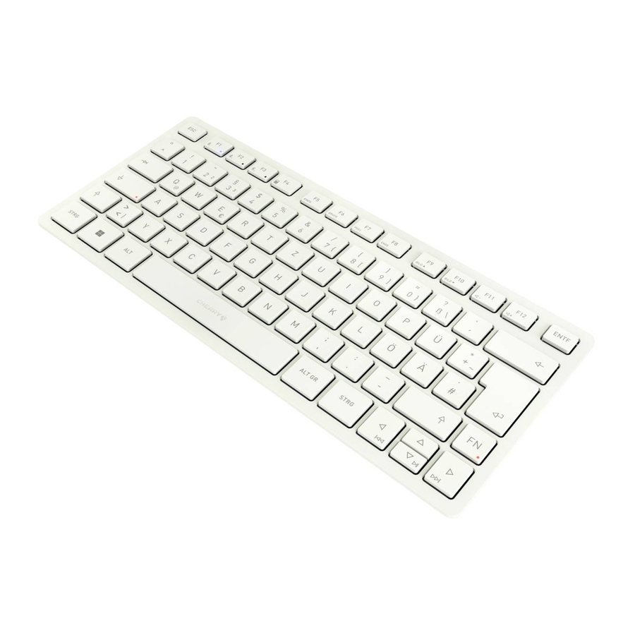 Cherry KW 7100 MINI BT - Wireless Keyboard Manual