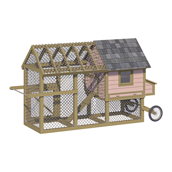 EASY COOPS Chicken Coop Plan 5x13 Assembly Instructions Manual