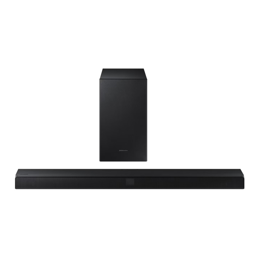 Samsung HW-T550 - Soundbar Manual