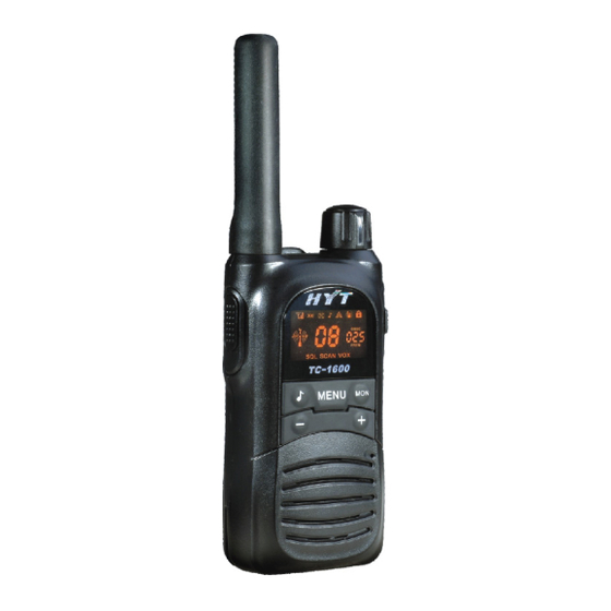 HYT TC-1600 User Manual