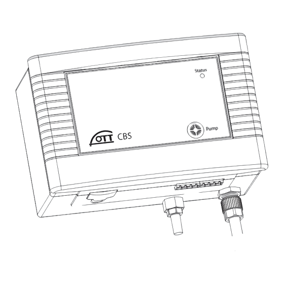 OTT CBS Operating Instructions Manual