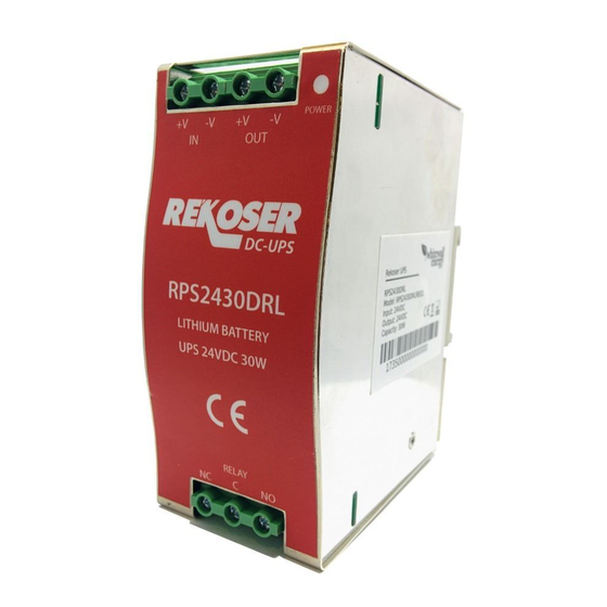 REKOSER RPS Series User Manual