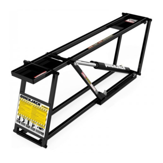 QuickJack 3500SLX Setup And Operation Manual