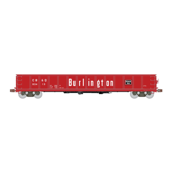 ScaleTrains KIT CLASSICS HO SCALE CB&Q HAVELOCK SHOPS 52'6 GONDOLA Manual