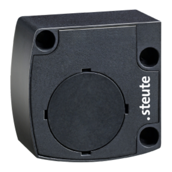 steute RF RC 10 SW868 Mounting And Wiring Instructions
