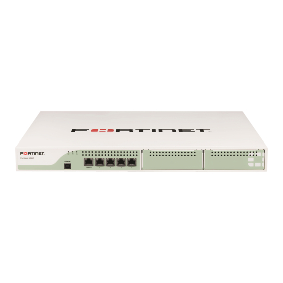 Fortinet FortiMail-400C Quick Start Manual