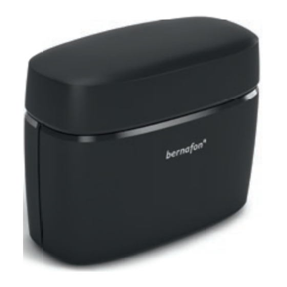 Bernafon Charger Plus Instructions For Use Manual