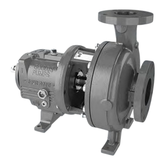 ITT GOULDS PUMPS 3196 i-FRAME Installation, Operation And Maintenance Manual