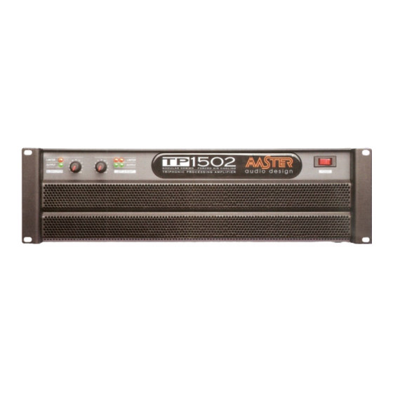 Master Audio Design TP-1502 Instruction Manual