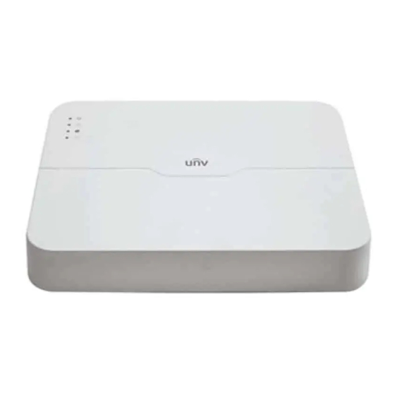 UNIVIEW nvr201-08lp Quick Manual