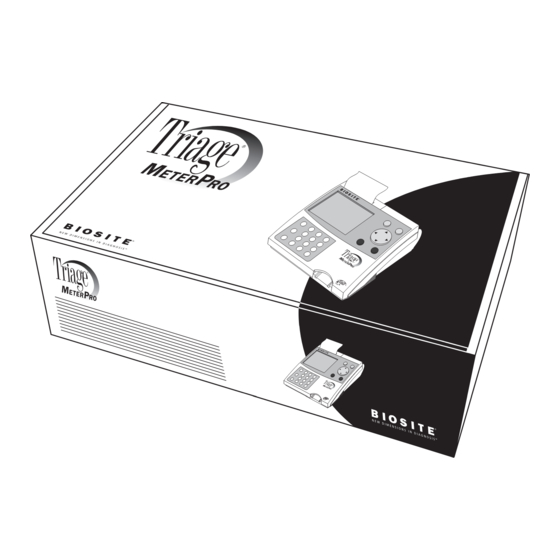 Biosite Triage MeterPro Manual