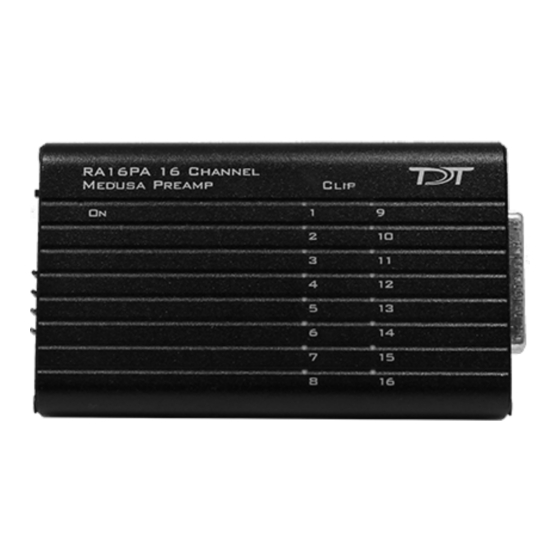 TDT Medusa RA16PA Hardware Reference Manual