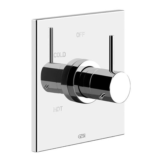 Gessi 29673 Manual