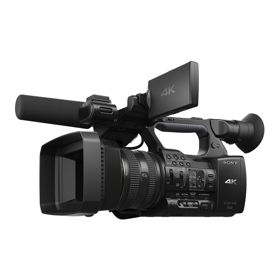 Sony PXW-Z100 Update Manual