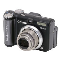 Canon A640 - PowerShot 10MP Digital Camera User Manual