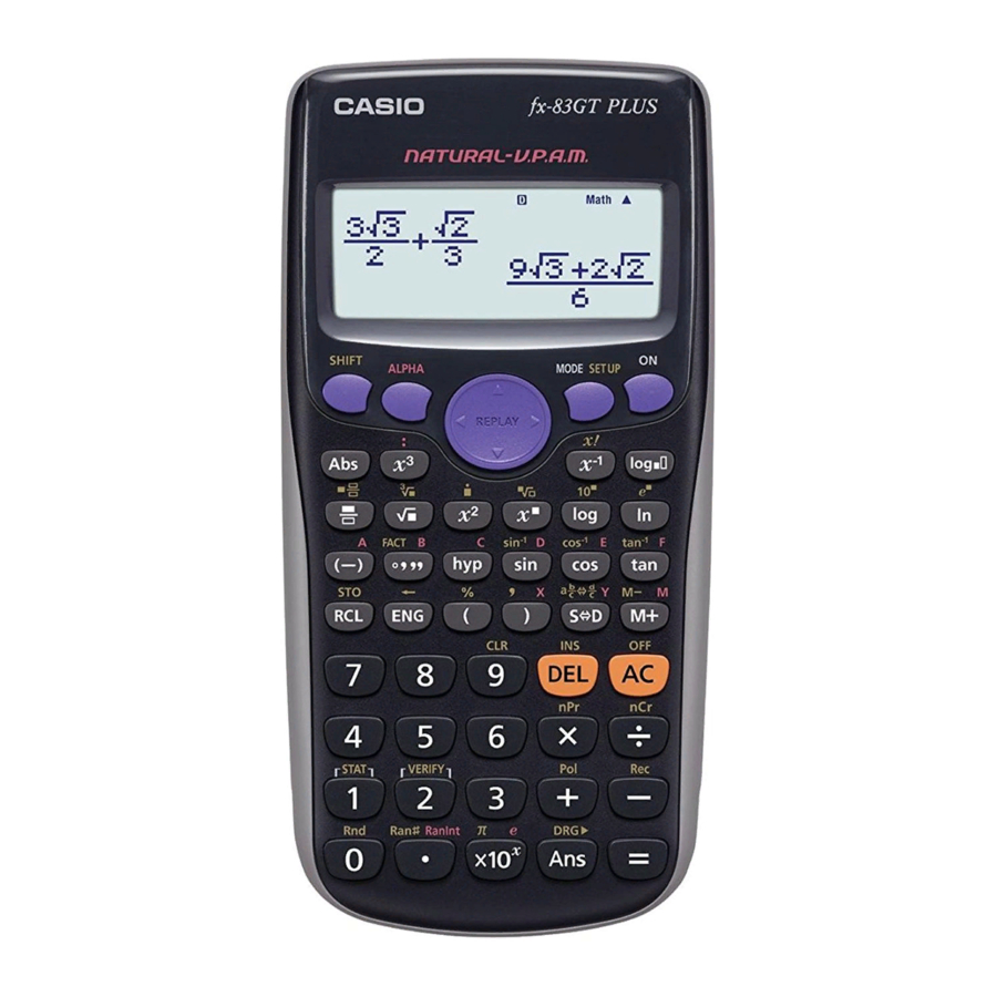 Reset Your Calculator Ready For The Exam Casio Calculator Fix Fx 83GT 