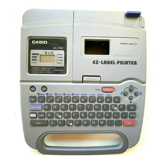 Casio KL-750 Label Thermal Printer for sale online 