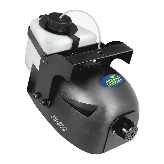 CHAUVET PRECISION FOGGER FX800 USER MANUAL Pdf Download ManualsLib