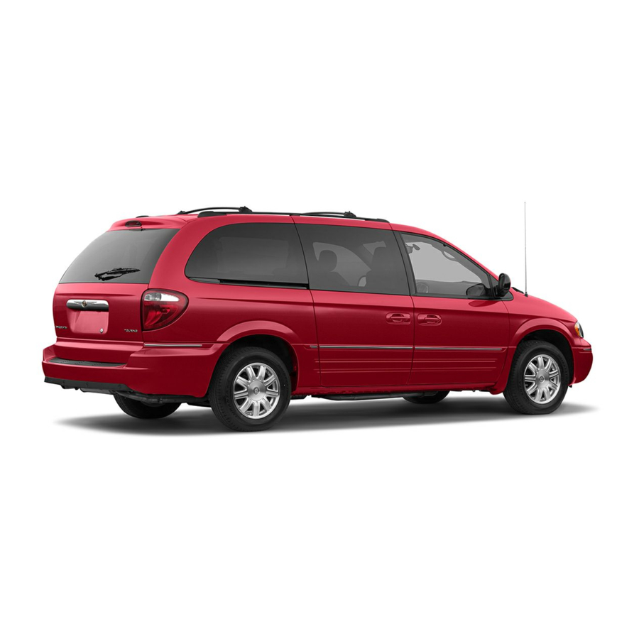 CHRYSLER 2005 TOWN AND COUNTRY MANUAL Pdf Download ManualsLib