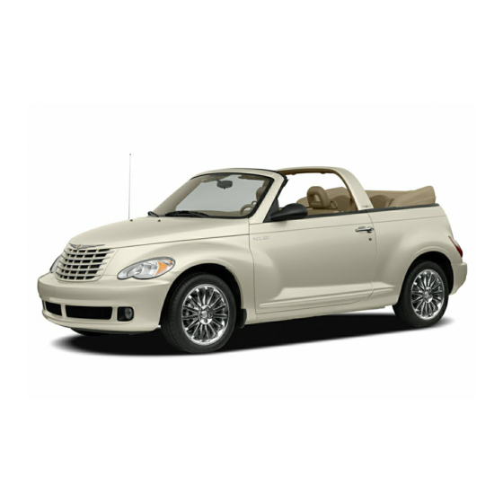 CHRYSLER 2007 PT CRUISER CONVERTIBLE INSTRUCTION MANUAL Pdf Download