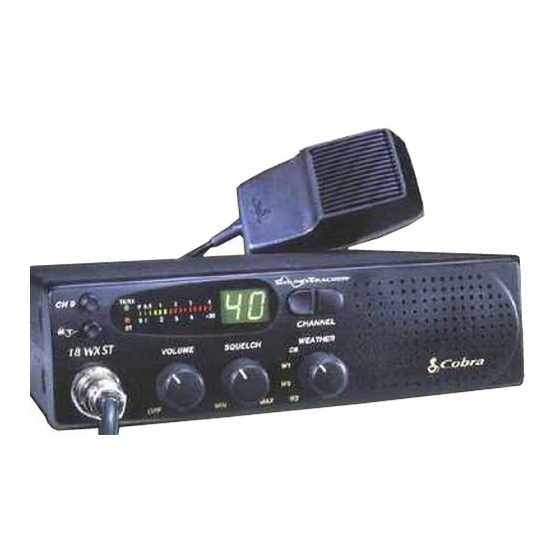 COBRA 18 WX ST OPERATING INSTRUCTIONS MANUAL Pdf Download ManualsLib