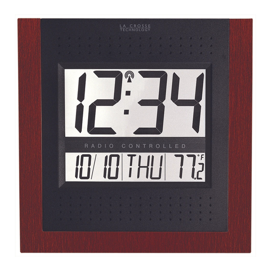 LA CROSSE TECHNOLOGY WS6003U CLOCK INSTRUCTION MANUAL ManualsLib