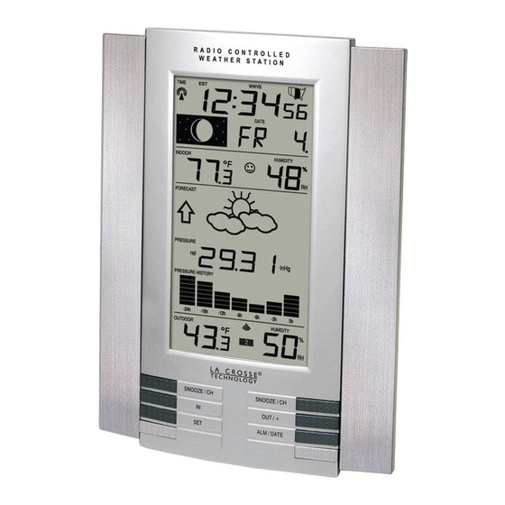 LA CROSSE TECHNOLOGY WS8035U WEATHER STATION INSTRUCTION MANUAL