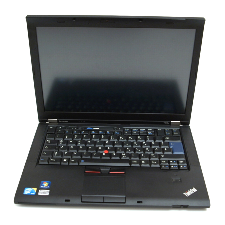 LENOVO THINKPAD T410S 2912 LAPTOP INSTALL MANUAL | ManualsLib