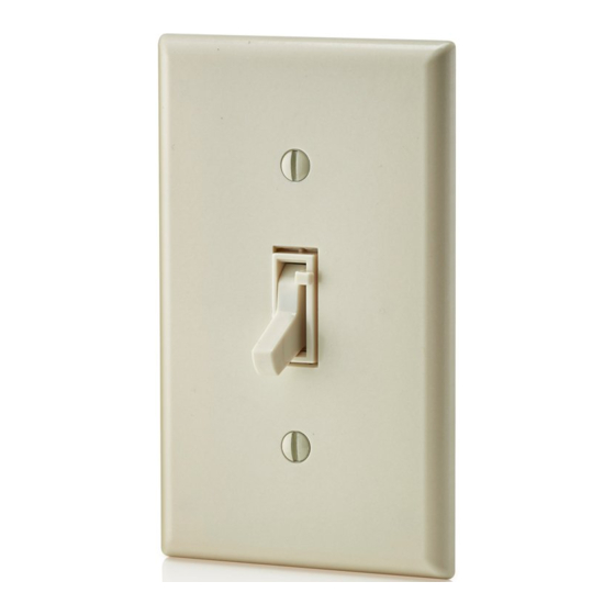 LEVITON TOGGLE TOUCH TGM101L DIMMER INSTALLATION INSTRUCTIONS ManualsLib