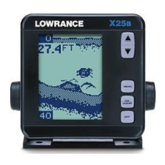 LOWRANCE X-25B SONAR INSTALLATION AND OPERATION INSTRUCTIONS MANUAL