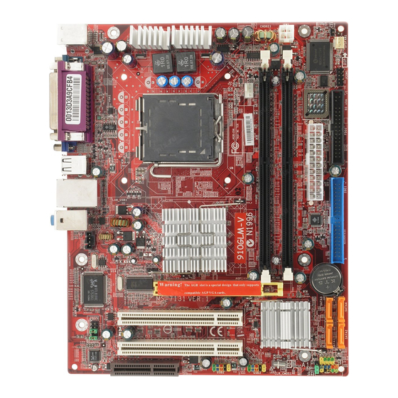 Msi 915gvm-v Motherboard Instruction Manual 