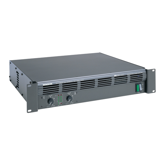 MACKIE FR SERIES M.800 AMPLIFIER BROCHURE ManualsLib