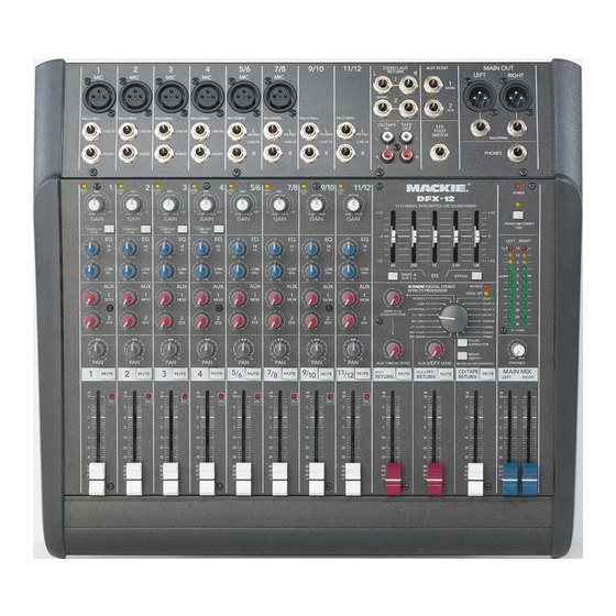 MACKIE DFX 12 MIXER HOOKUP MANUAL ManualsLib