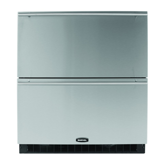 MARVEL 60RGDSSF REFRIGERATOR INSTALLATION, OPERATION AND MAINTENANCE