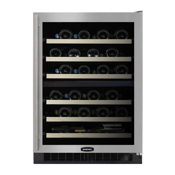 MARVEL 6SDZE-BB-G WINE COOLER INSTALLATION, OPERATION AND MAINTENANCE ...