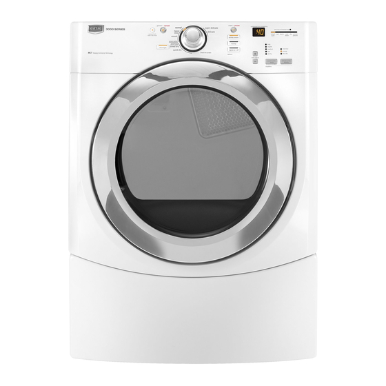 MAYTAG PERFORMANCE MGDE300 DRYER USE AND CARE MANUAL | ManualsLib