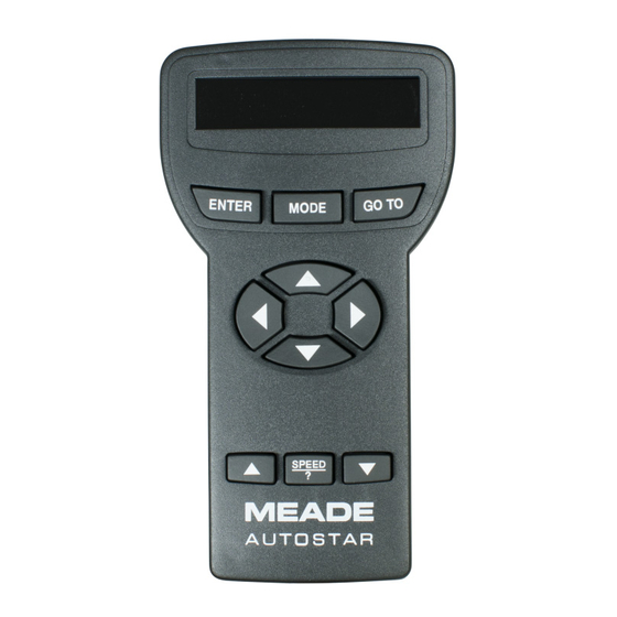 Meade store autostar manual