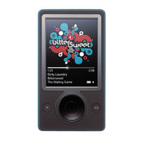 MICROSOFT ZUNE 30GB MP3 PLAYER PRODUCT MANUAL | ManualsLib