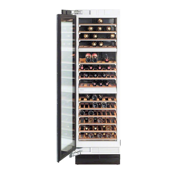 MIELE KWT1601VI WINE COOLER PRODUCT DIMENSIONS ManualsLib
