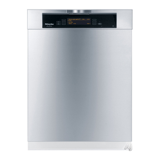 MIELE G2832SCI DISHWASHER OPERATING INSTRUCTIONS MANUAL ManualsLib