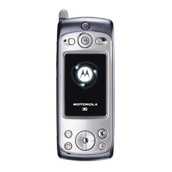 Motorola A920 Reference Manual