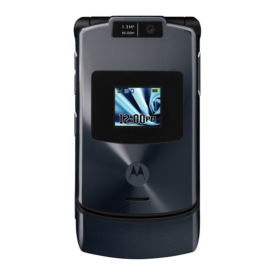 MOTOROLA RAZR V3XX CELL PHONE USER MANUAL ManualsLib