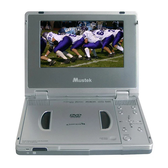 MUSTEK PL407HM PORTABLE DVD PLAYER USER MANUAL ManualsLib