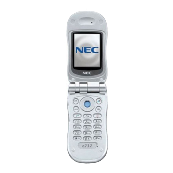 NEC E232 CELL PHONE USER MANUAL ManualsLib