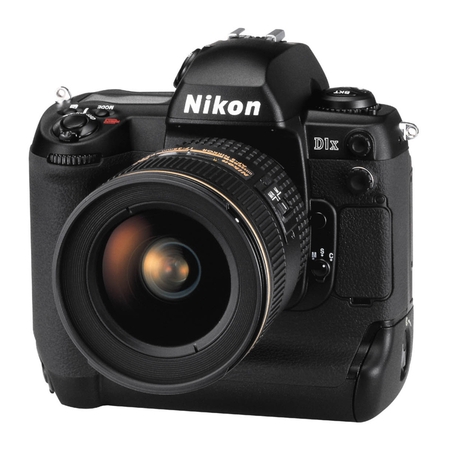 NIKON D1X DIGITAL CAMERA USER MANUAL | ManualsLib