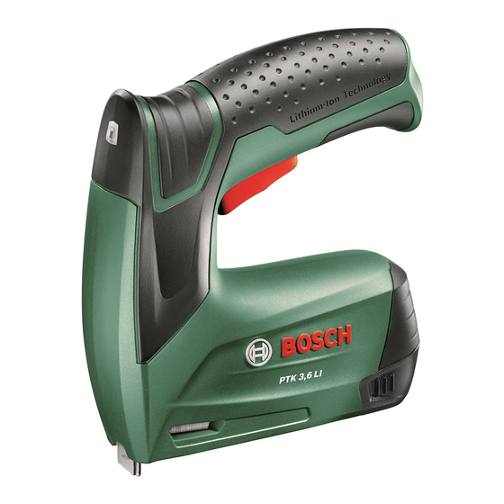 Bosch PTK 3,6 LI Original Instructions Manual