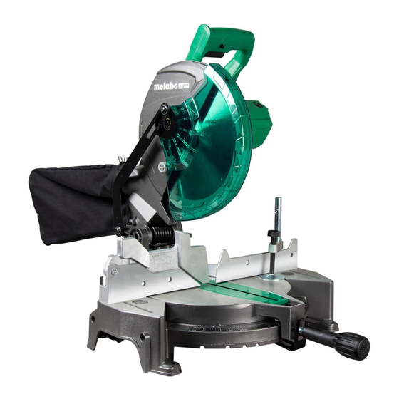 Metabo HPT C 10FCG Safety Instructions And Instruction Manual