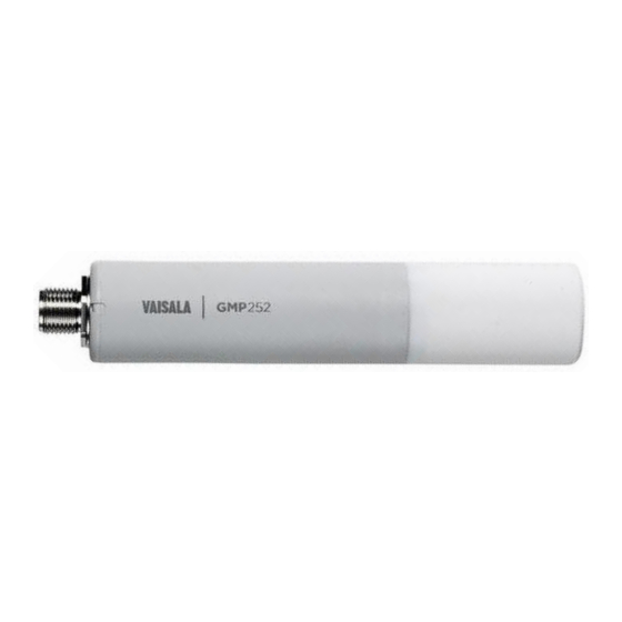 Vaisala GMP 251 Quick Start Manual