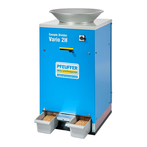 Pfeuffer Vario 1G Operating Instructions Manual